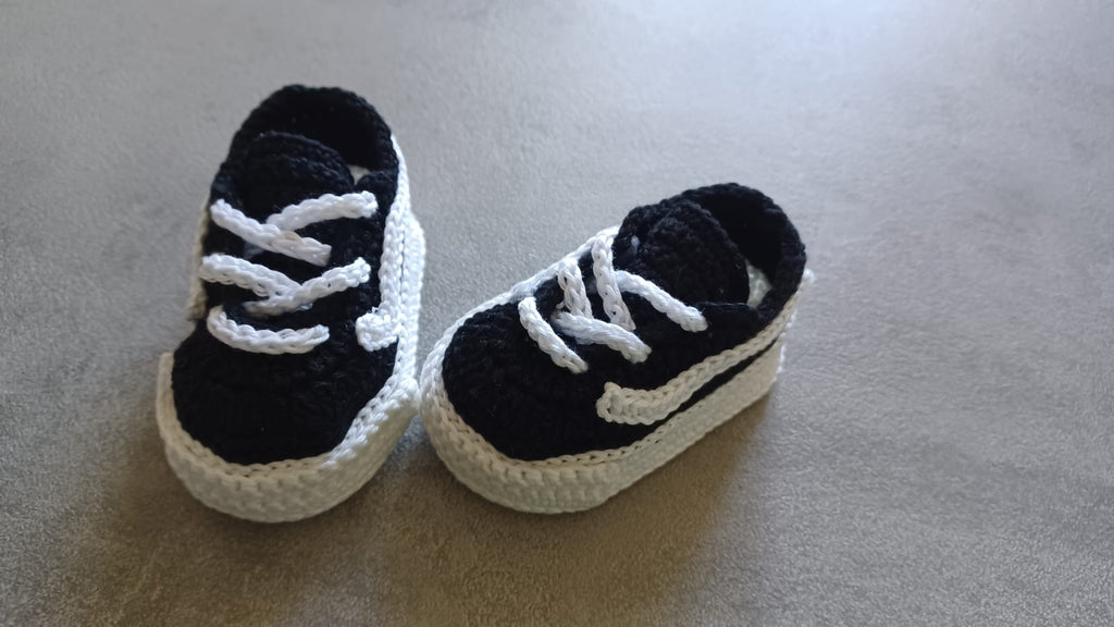 Sneakers Uncinetto Neonato Stile Vans