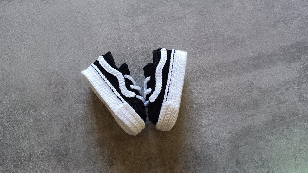 Sneakers Uncinetto Neonato Stile Vans