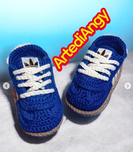 Scarpine Sneakers Neonato all'Uncinetto