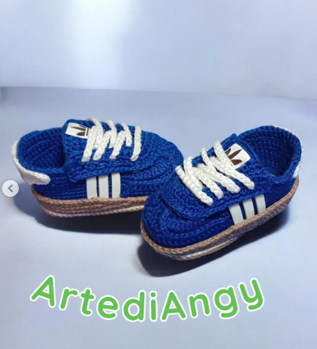 Scarpine Sneakers Neonato all'Uncinetto
